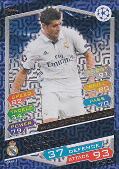 Alvaro Morata Real Madrid 2016/17 Topps Match Attax CL Man of the Match #MM01